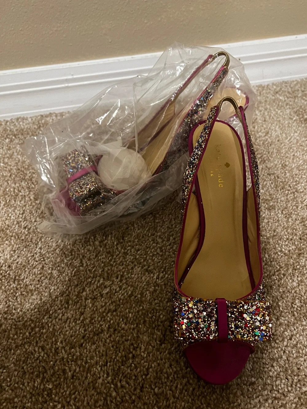Kade Spade sequin heel. Great condition. Size 8.5